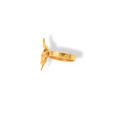 Anillo con cráneo bovino grande